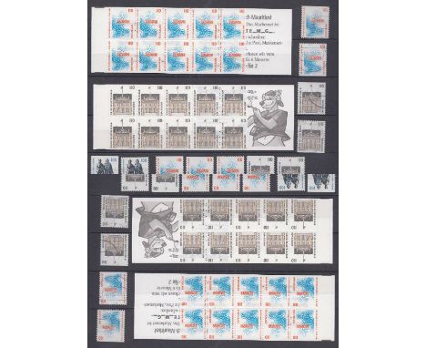 STAMPS GERMANY 1990’s and early 2000’s U/M and F/U collection or accumulation, many 100’s filling a 64 side stock book with m