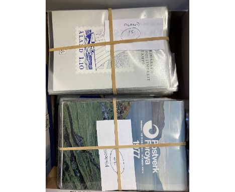 EUROPE, box with various Year Packs from Aland (1984-2001), Faroes (1977-2003), and Finland (1987-2003). All are in fine cond