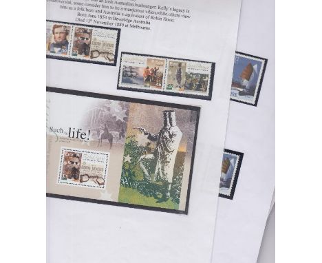 STAMPS IRELAND 2000 to 2007 U/M and F/U on a bundle of album pages cat £268