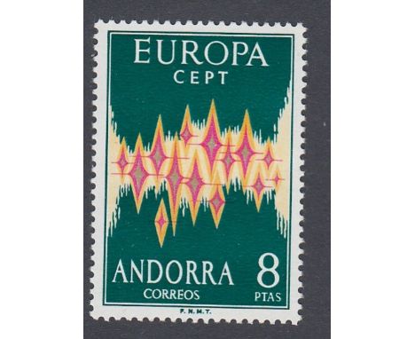 STAMPS Spanish Andorra 1972 Europa 8p U/M cat £180