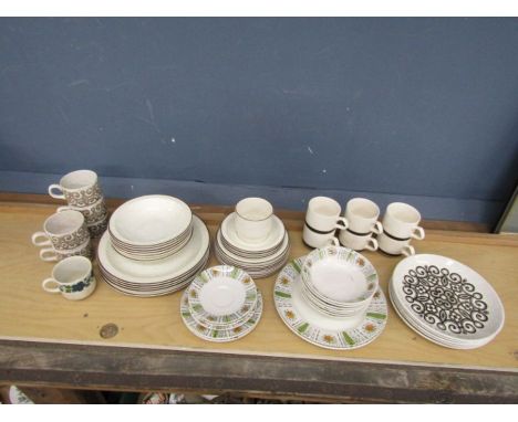 Box of retro tableware to include Poole etc&nbsp;