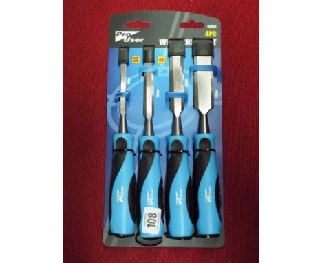 A new four piece wood chisel set