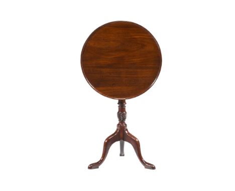 A GEORGE II MAHOGANY TRIPOD TABLE  CIRCA 1750 71cm high, 53cm diameter