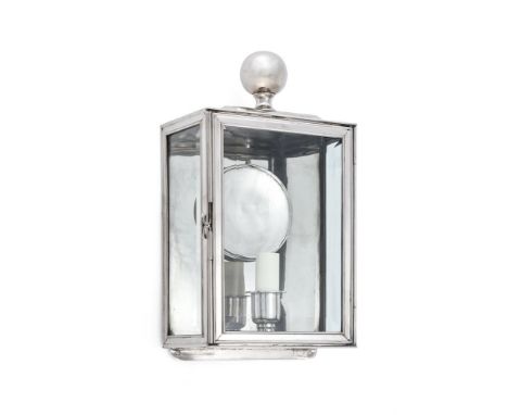 A VAUGHAN DESIGNS CHROMED METAL 'DOWNTON' WALL LIGHT MODERN 34cm x 20.5cm x 11.5cm  Condition Report:  No damage noted.Condit