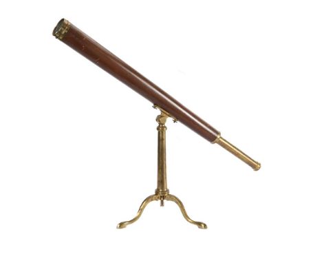 A REGENCY MAHOGANY AND BRASS TWO-INCH REFRACTING TELESCOPEGILBERT AND COMPANY, LONDON, EARLY 19th CENTURYThe 29 inch mahogany