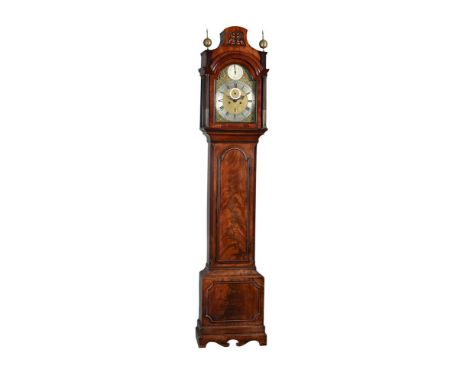 A GEORGE III MAHOGANY EIGHT-DAY LONGCASE CLOCKJ. YORK AND SON, LONDON, CIRCA 1770The five pillar rack and bell striking movem