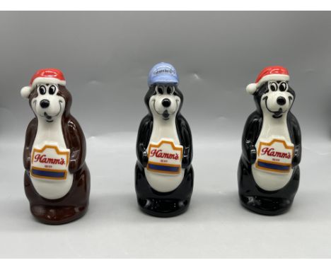 Three Wade Hamm's Beer Bear Figurines 
Good condition, no damage