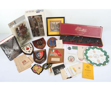 Assortment of Mostly Hampshire Regiment Militaria and Toys, including various items of Hampshire and Royal Hampshire regiment