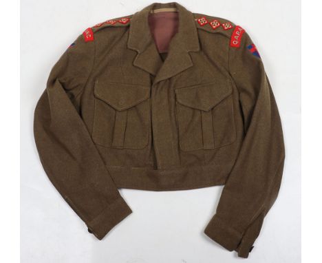 Queens Alexandras Royal Army Nursing Corps Women’s Battle Dress, 1951 Pattern WRAC battle dress blouse, complete with QARANC 