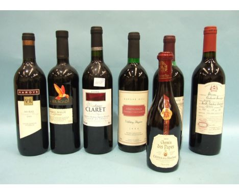 Shiraz Cabernet South Eastern Australia, 2004 750ml 13.5%, Direct Wines Ltd, one bottle and six bottles of mixed non-vintage 