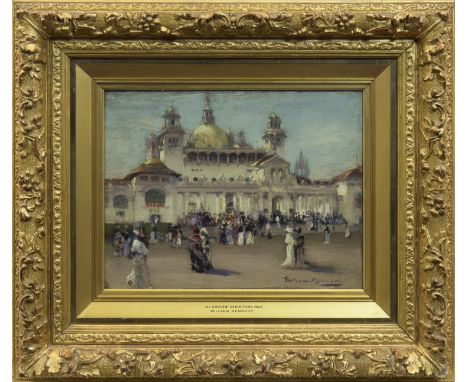 WILLIAM KENNEDY (SCOTTISH 1859 - 1918),GLASGOW INTERNATIONAL EXHIBITION, 1901oil on panel, signed27.5cm x 36cmFramed and unde
