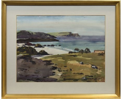 * R HARDIE CONDIE RSW (1898-1981),BRIGHT DAY, DURNESSwatercolour on paper, signed38.5cm x 51cmMounted, framed and under glass