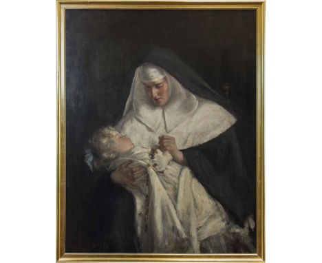 ROBERT GEMMELL HUTCHISON RSA RBA ROI RSW (SCOTTISH 1855-1936),A SISTER OF MERCY (1910), Later known as "An Irish Nun Of Ypres