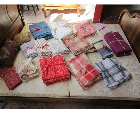 15 sets of curtains to include Laura Ashley &amp; matching cushion covers