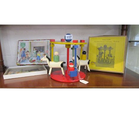 2 vintage toys - Jigsaw &amp; roundabout