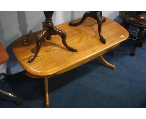 An elm Ercol coffee table