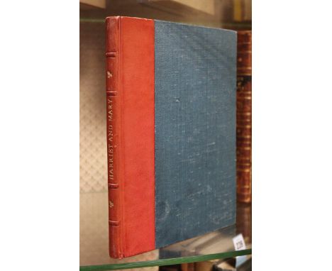 GOLDEN COCKEREL PRESS: SCOTT, Walter Sidney (editor) “Harriet &amp; Mary – Being The Relations Between Percy Bissche Shelley,