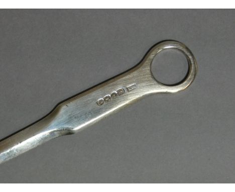 A William IV silver meat skewer with ring terminal &amp; engraved monogram, 12.5” long; London1832, by William Bateman II. (2