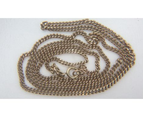 9ct gold neck chain, L: 55 cm, 7.3g. UK P&amp;P Group 0 (£6+VAT for the first lot and £1+VAT for subsequent lots)