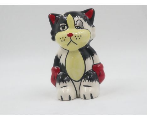Lorna Bailey cat, Ali, no cracks or chips, H: 16 cm. UK P&amp;P Group 1 (£16+VAT for the first lot and £2+VAT for subsequent 