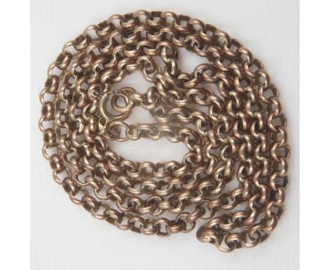 9ct gold neck chain, L: 60 cm, 8.8g. UK P&amp;P Group 0 (£6+VAT for the first lot and £1+VAT for subsequent lots)