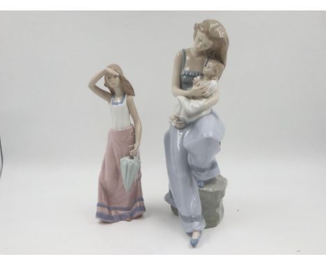 Two large Nao figurines. Not available for in-house P&amp;P 