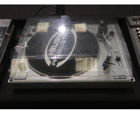 Bush Acoustics turntable, model MTT2, belt drive, full manual turntable, working. Not available for in-house P&amp;P