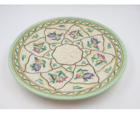 Crown Ducal charger, pattern 1600, D: 44 cm. UK P&amp;P Group 3 (£30+VAT for the first lot and £8+VAT for subsequent lots)