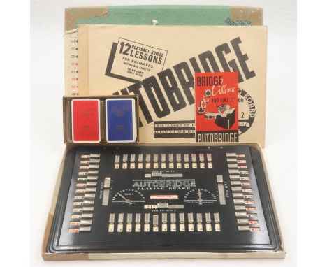 Autobridge scoring board and Royal Jubilee playing cards. UK P&amp;P Group 2 (£20+VAT for the first lot and £4+VAT for subseq