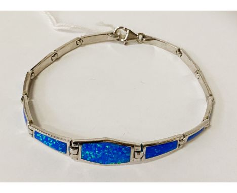 STERLING SILVER OPAL BRACELET