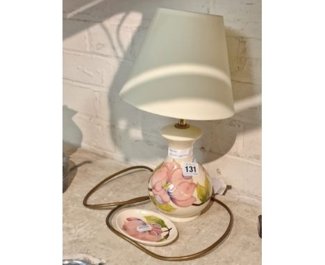 MOORCROFT LAMP &amp; DISH