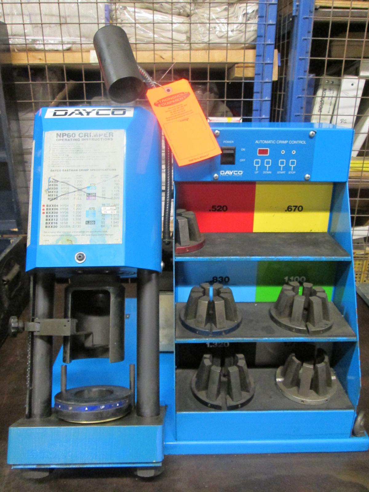 Dayco Eastman NP60 Hydraulic Crimper with 4 Crimping dies 0.8301.730