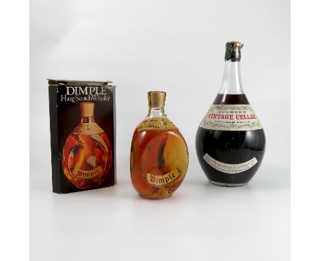 A boxed bottle of John Haig & Co Ltd Dimples Haig Scotch Whisky, together with a bottle of Bulmers Vintage Cellar Vintage Cid
