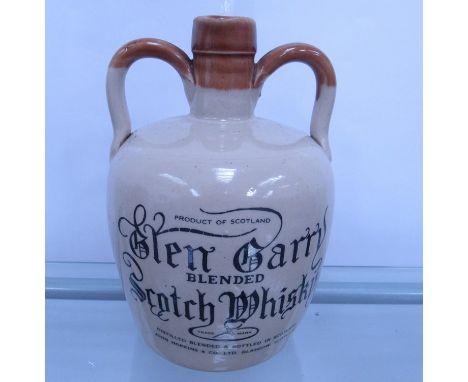 Glen Garry blended Scotch Whisky John Hopkins and Co Ltd, in stoneware flagon