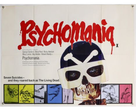 40+ British Quad film posters including, Holocaust 2000, Child's Play, Psychomania, Basket Case, Wolfen, Bloodline, Trancers,