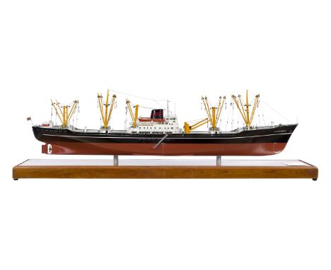 A 1:125 SCALE BUILDER'S PRESENTATION MODEL FOR M.S. MARTHA BAKKE, BUILT FOR KNUT KNUTSEN BY AKTIEBOLAGET YACHT GOTAVERKEN, SW