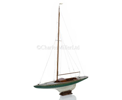 A FINE 1:12 SCALE MODEL FOR THE INTERNATIONAL DRAGON CLASS YACHT KITTIWAKE R.H.K.Y.C., POSSIBLY BY STEVENS MODEL DOCKYARD, CI