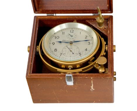 A TWO-DAY MARINE CHRONOMETER BY THOMAS MERCER, ST ALBANS, CIRCA 1966 the 4in. silvered dial signed as per title and numbered 