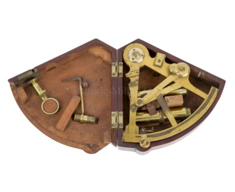 A RARE AND HISTORICALLY INTERESTING 4IN. RADIUS POCKET SURVEYING SEXTANT BY JESSE RAMSDEN, LONDON, CIRCA 1794 signed on the T