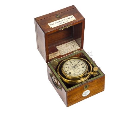 Ø A FINE TWO-DAY CHRONOMETER BY PARKINSON &amp; FRODSHAM, LONDON, CIRCA 1837 the 3¼in. silvered dial signed as per title and 