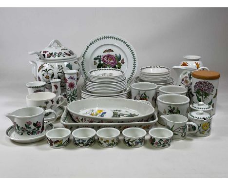 PORTMEIRION; a large quantity of 'Botanic Garden' pattern including a large soup tureen, plates, storage jars, vases, jugs et