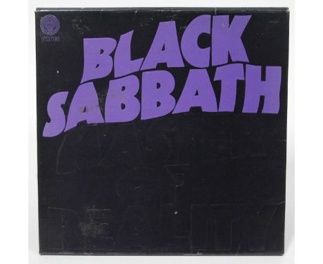 Black Sabbath - Master of Reality UK 1971 stereo LP embossed box with poster Vertigo 6360 050 VG+ plays mostly great with the
