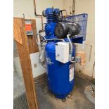 Quincy QT-5 Air Compressor with Dryer and Spare Backup Motor