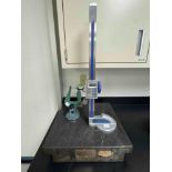 Mitutoyo Digital Height Gage, C-Frame Dial Indicator and Granite Surface Plate