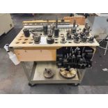 Rolling Tooling Cart with Toolholders, Collects and other contents