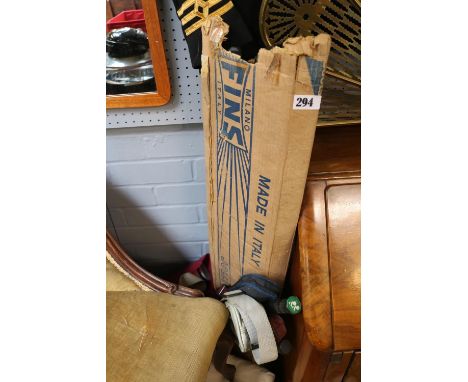 Collection of Sports Rackets and a Italian Projector screen with projector 