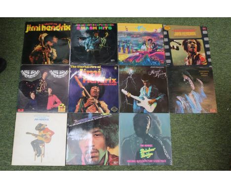 Collection of Jimi Hendrix Vinyl Records to include Rainbow Bridge, Electric Ladyland etc (11) 