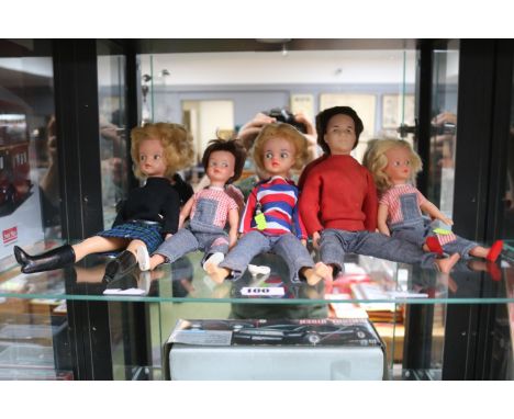 Collection of 1960s and Later Sindy Dolls to include Patch &amp; Paul 