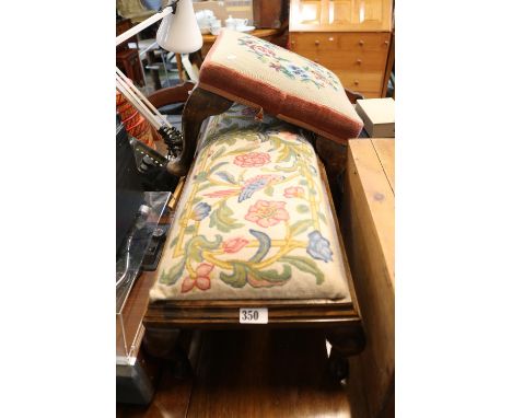 2 Vintage Queen Anne style stools 