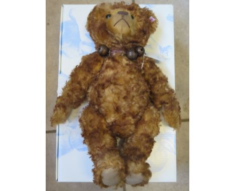 A Steiff Gentleman Ben - mohair - 50cm H - limited edition 285 of 1000 - with certificate and original box- in good condition